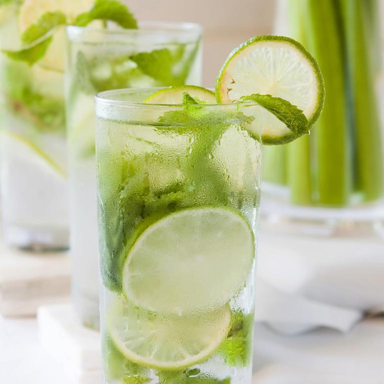 Basil and Lime Fizz